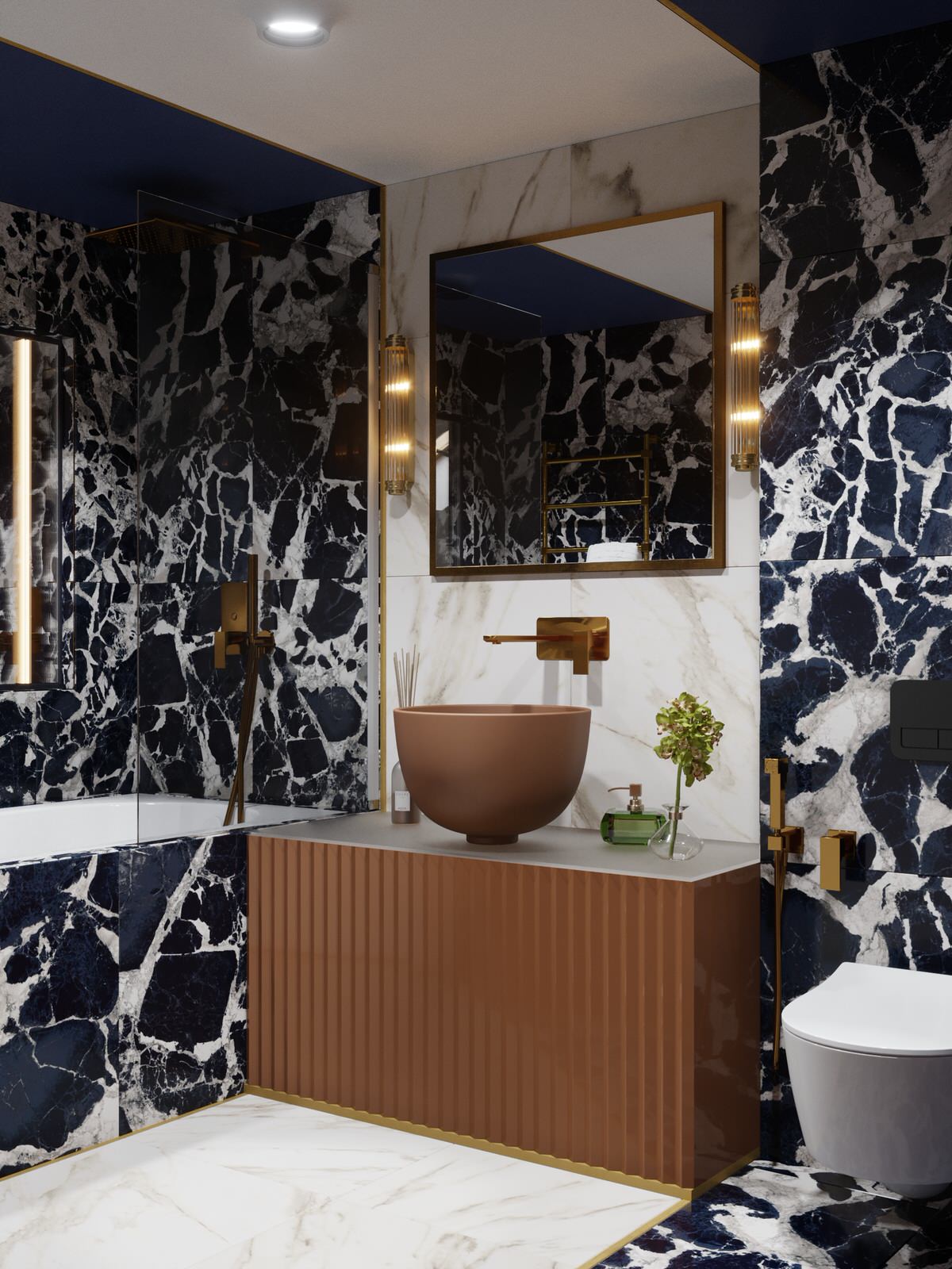 Проект двухуровневой квартиры с мансардой