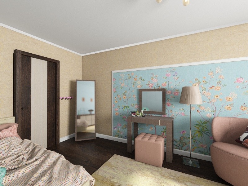 Дизайн проект  2 детской для девочки подростка (п.Жилино)