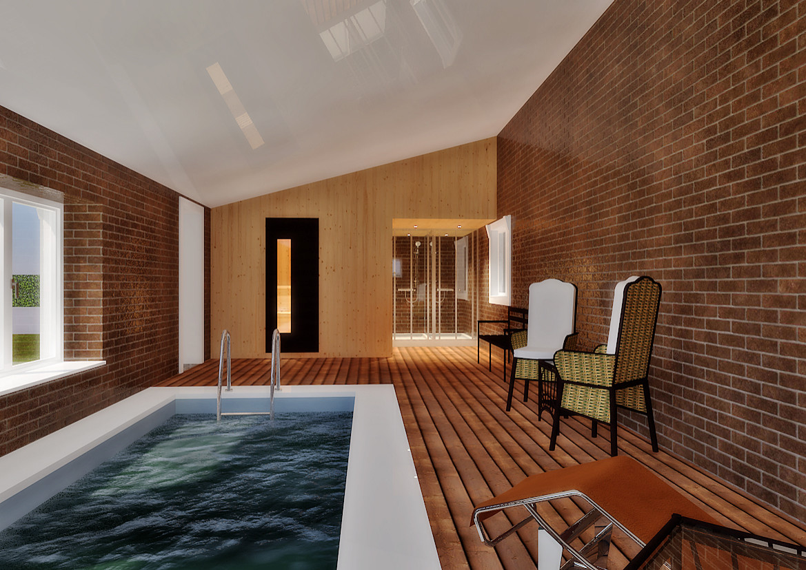 Классический особняк с сауной и бассейном