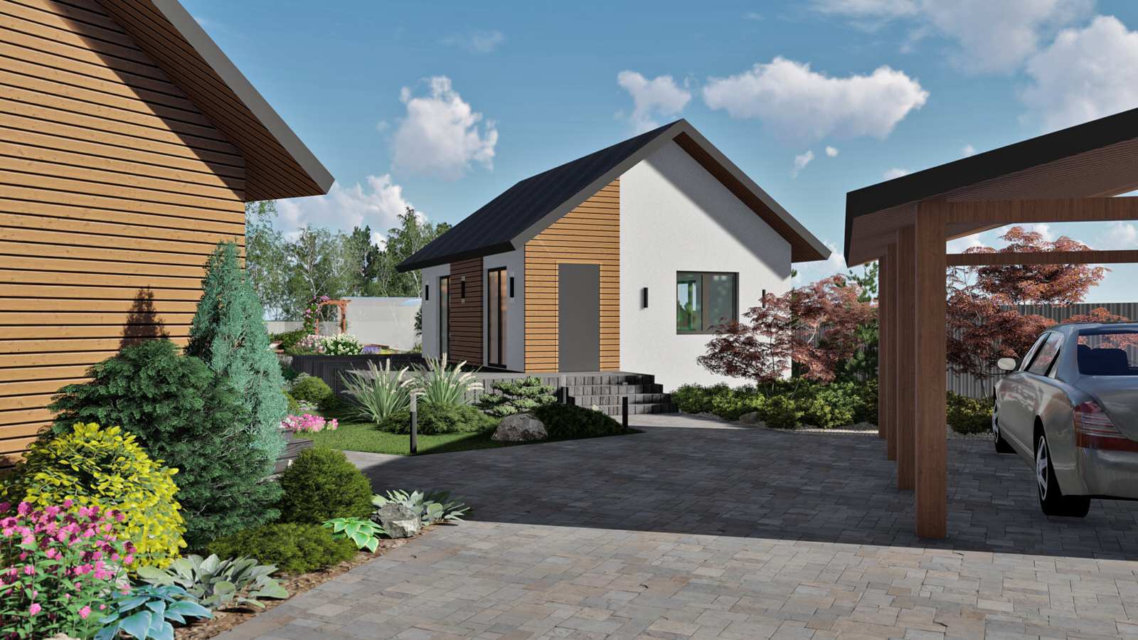 Ландшафт участка в д.Ключи