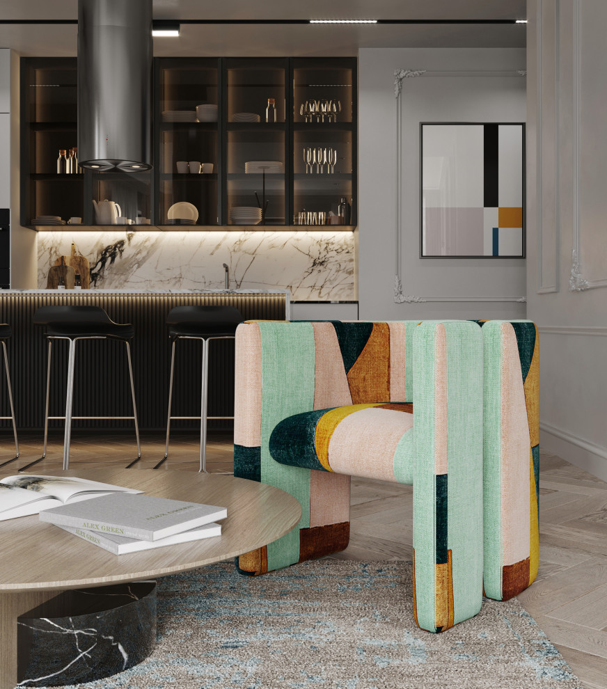 Яркая современная квартира, 58 кв.м.