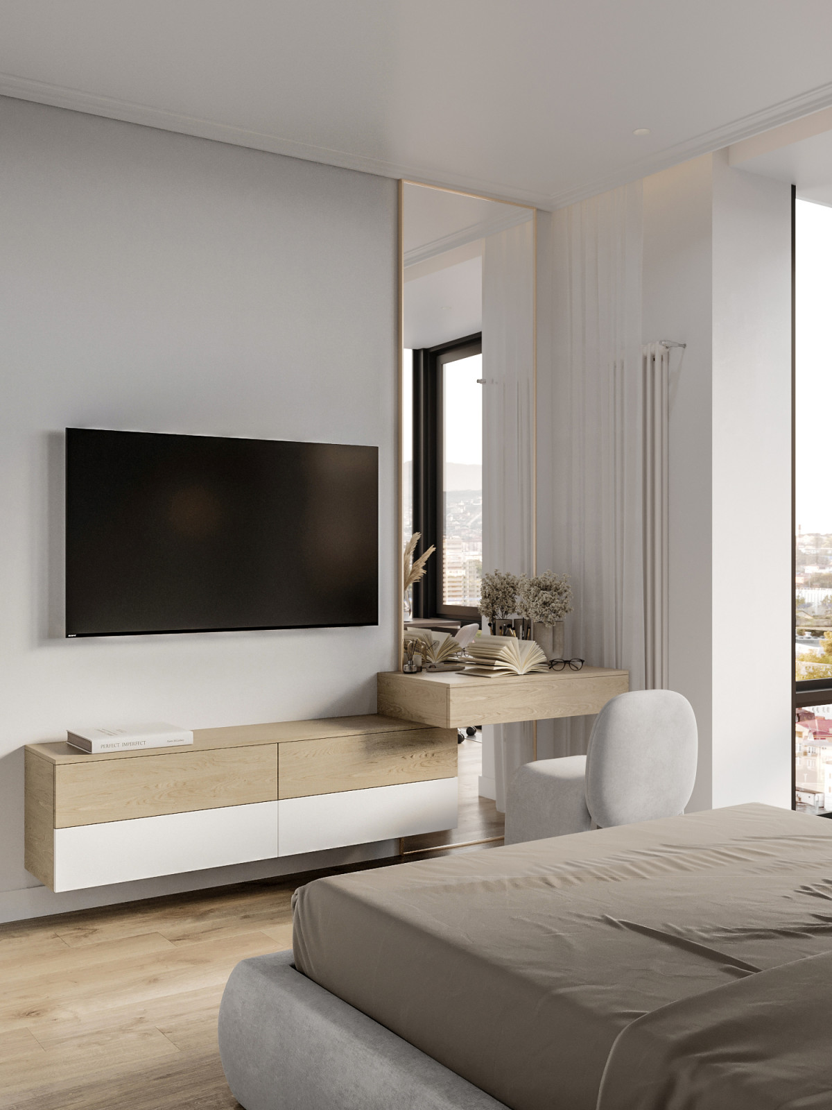 Современная квартира 94 м² - проект для семьи с ребёнком