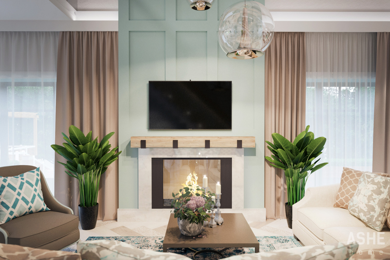 Дизайн интерьера коттеджа