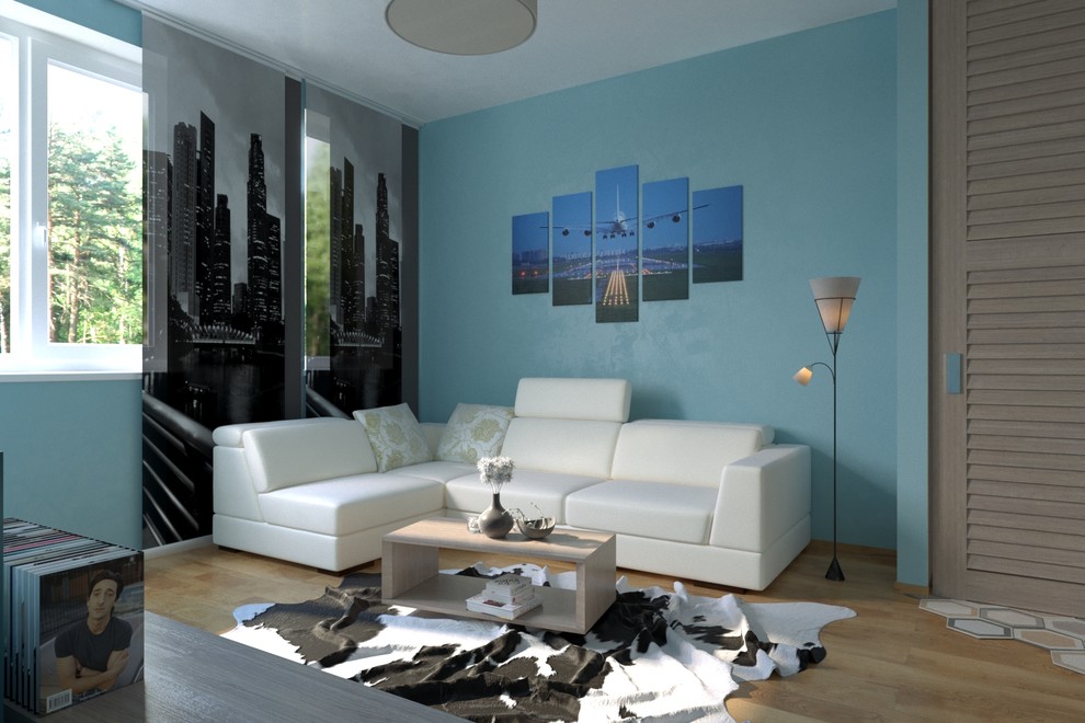 Обложка проекта: Интерьер с мобильной перегородкой