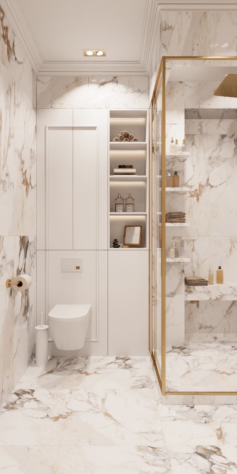 5. Calm classic. Большой санузел