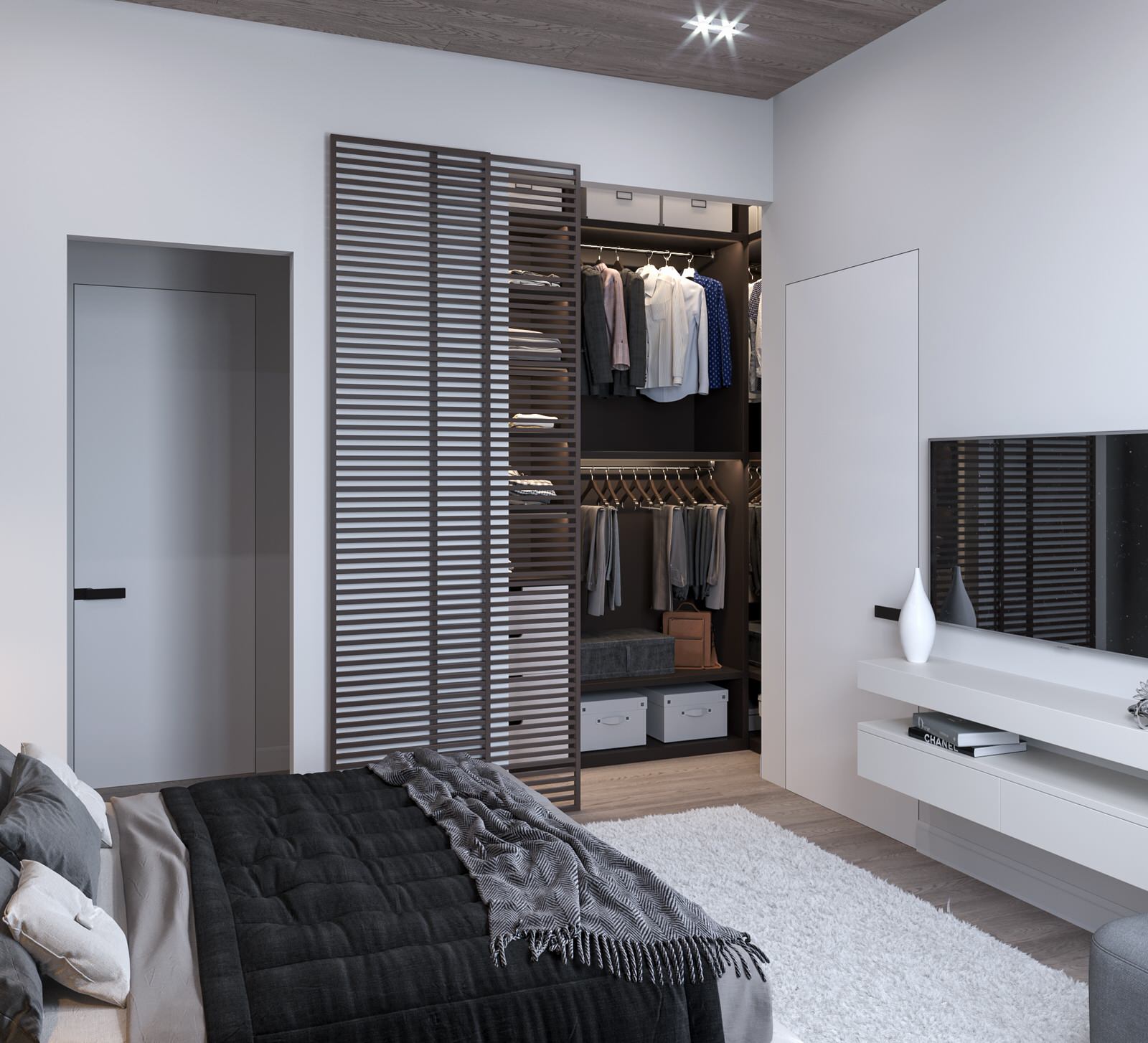 Минимализм с яркими акцентами.