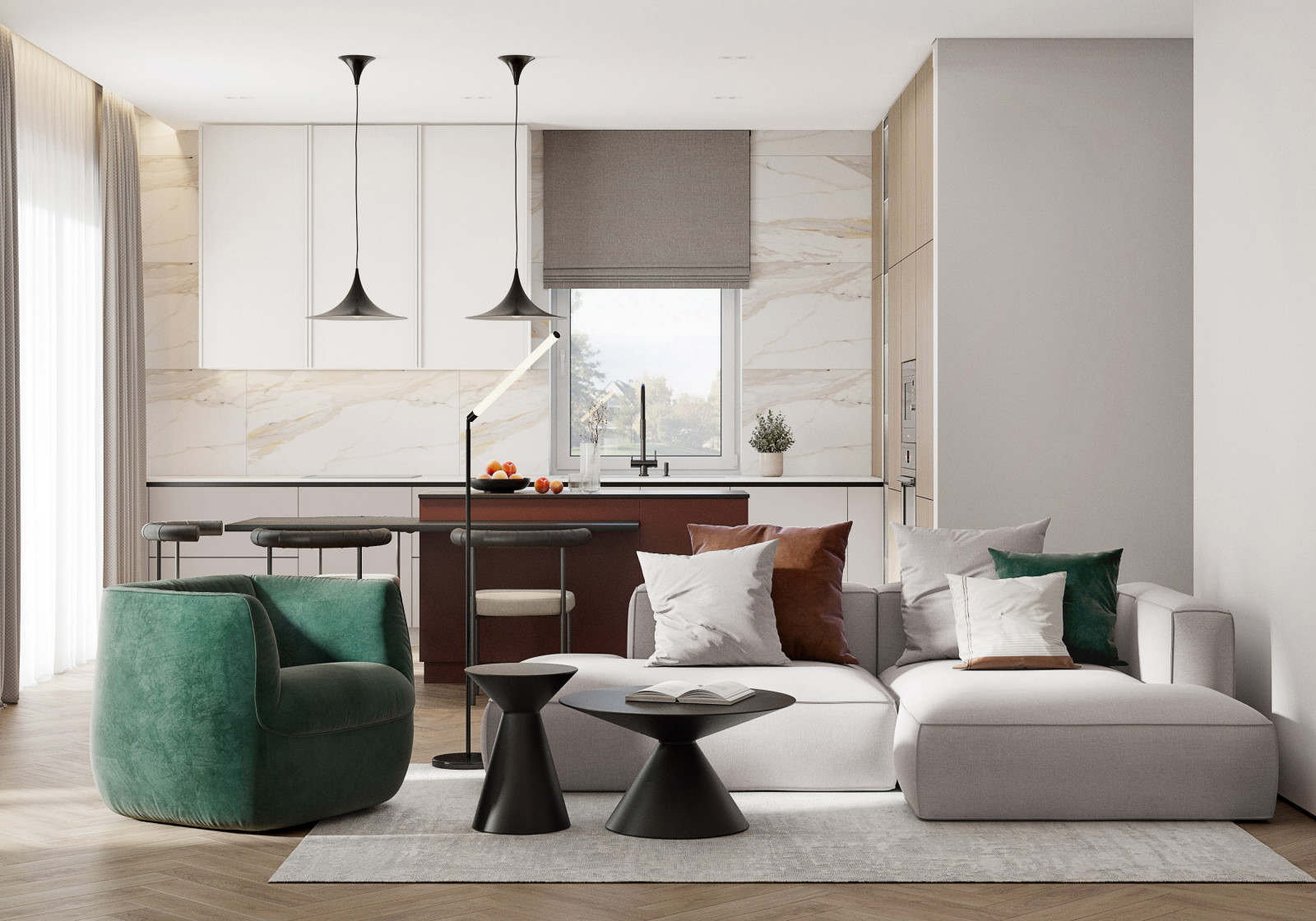 Кухня-гостиная