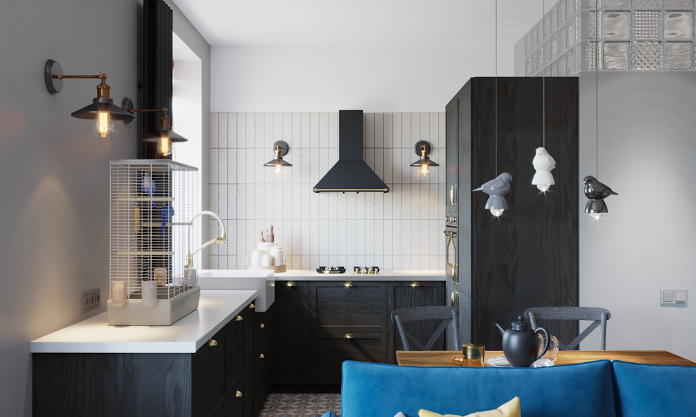 Квартира в сталинке (Кухня-гостиная)