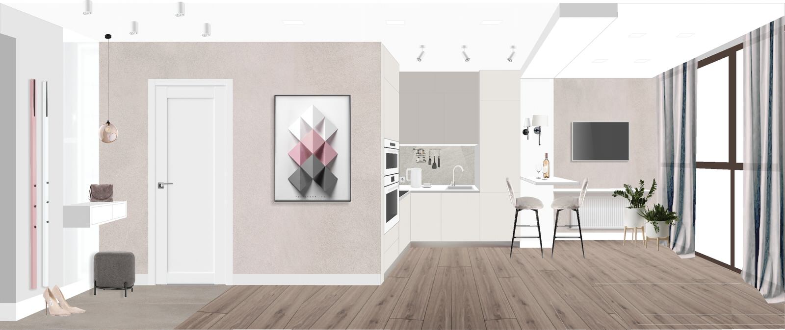 Обложка проекта: Двухкомнатная квартира в ЖК Прага2