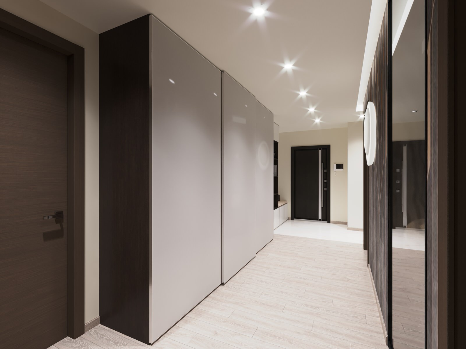 Современная планировка трёхкомнатной квартиры 110 м² в ЖК «Новое Тушино»