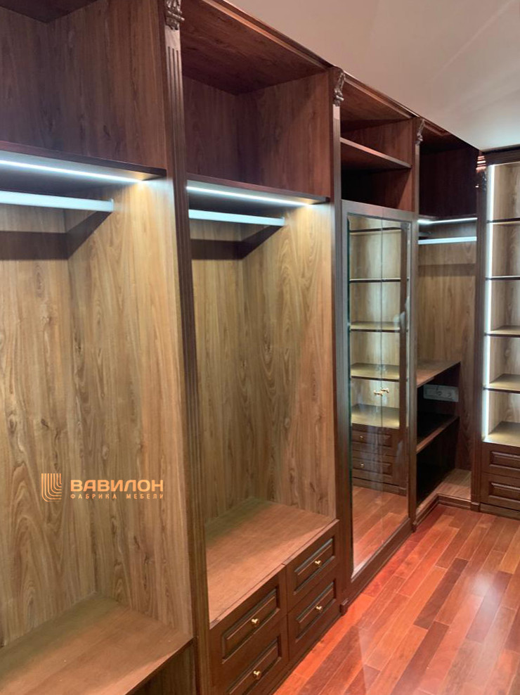 Гардеробная на мансарде