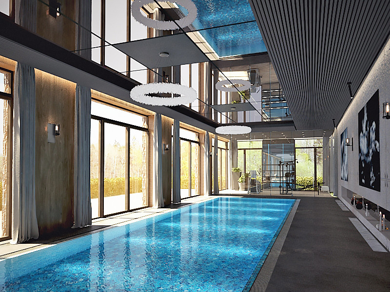 Интерьеры резиденции в Подмосковье