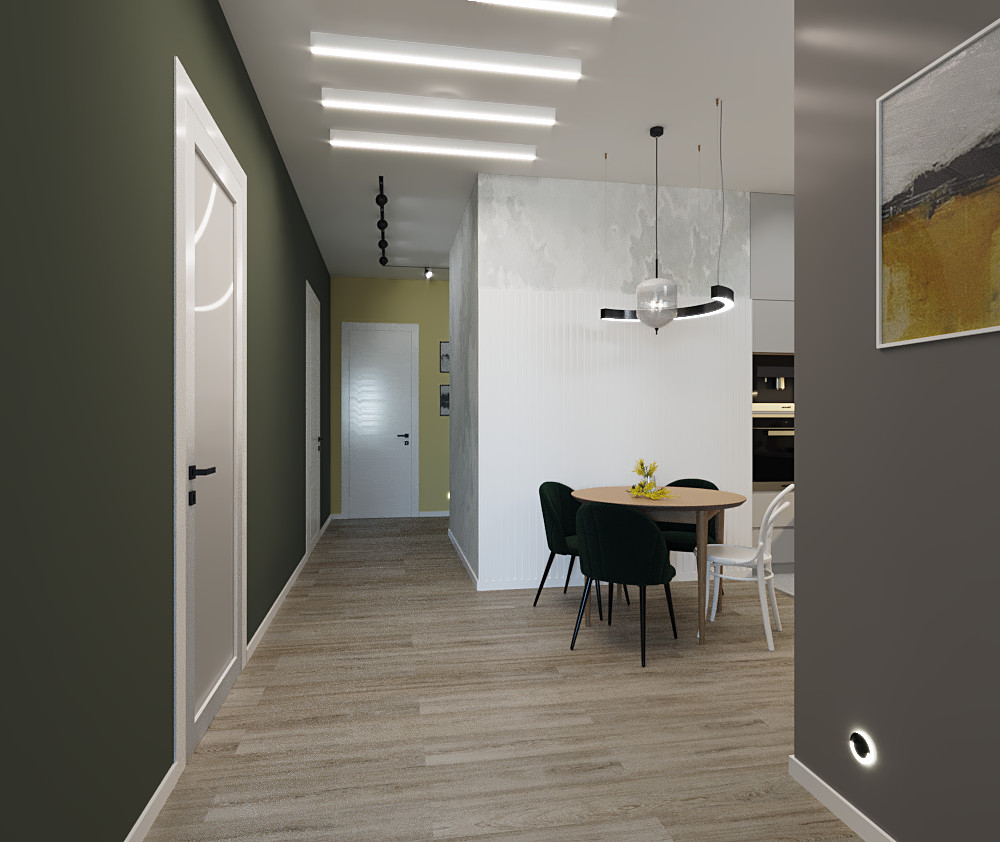 Современная квартира для молодой семьи