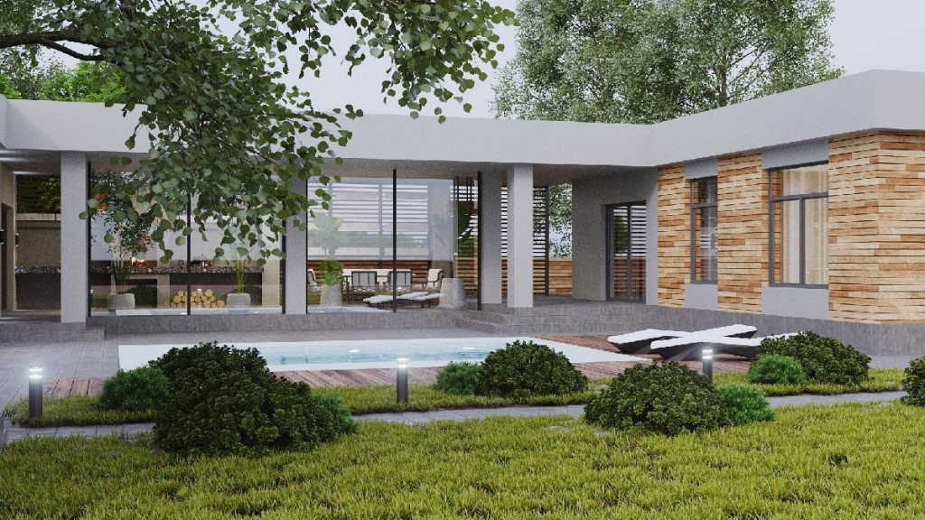 Проект частного дома со СПА-зоной