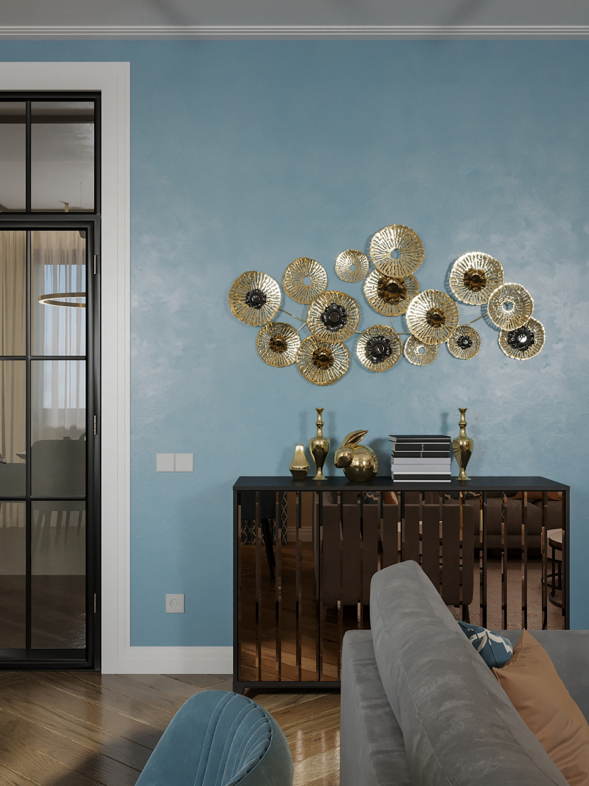 Дизайн квартиры в г. Омске ЖК "Серебряный берег"