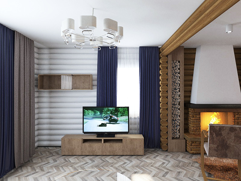 Дом из брусьев