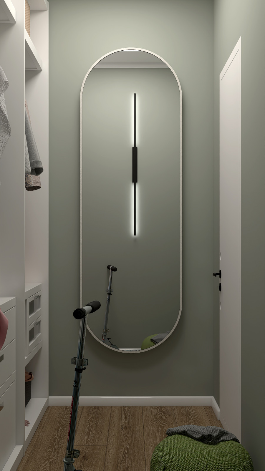 Проект однокомнатной квартиры для молодой пары ЖК "Гранд Фамилия"