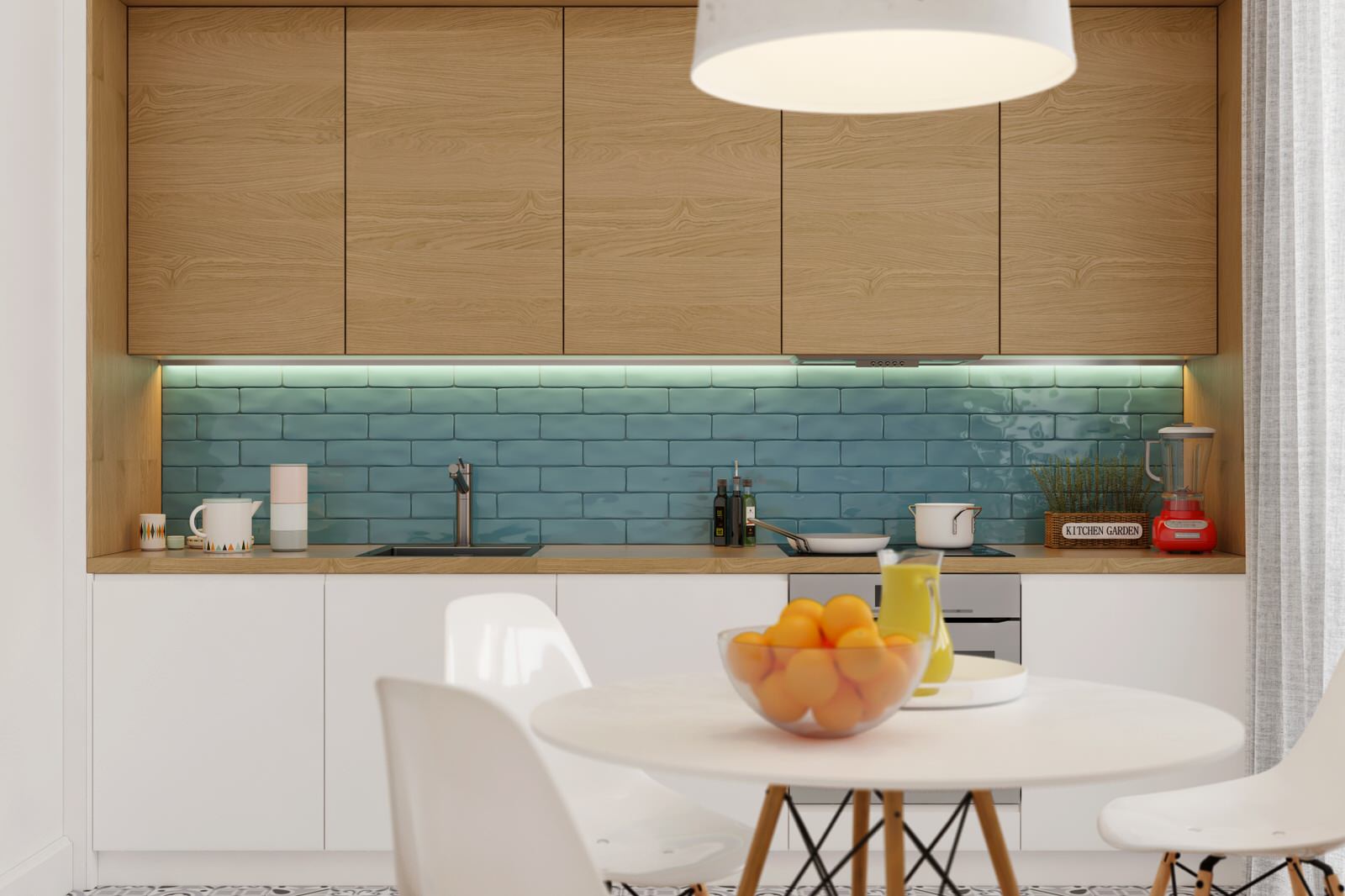 Яркий скандинавский интерьер квартиры в ЖК "Солнечный", Тула