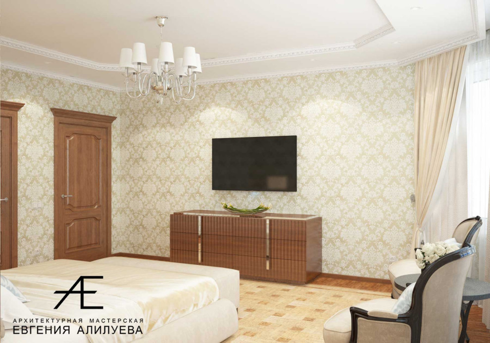 Спальня в доме в пос. Сосновка