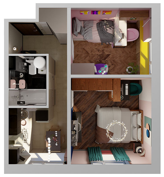 Обложка проекта: Квартира Mid-century modern