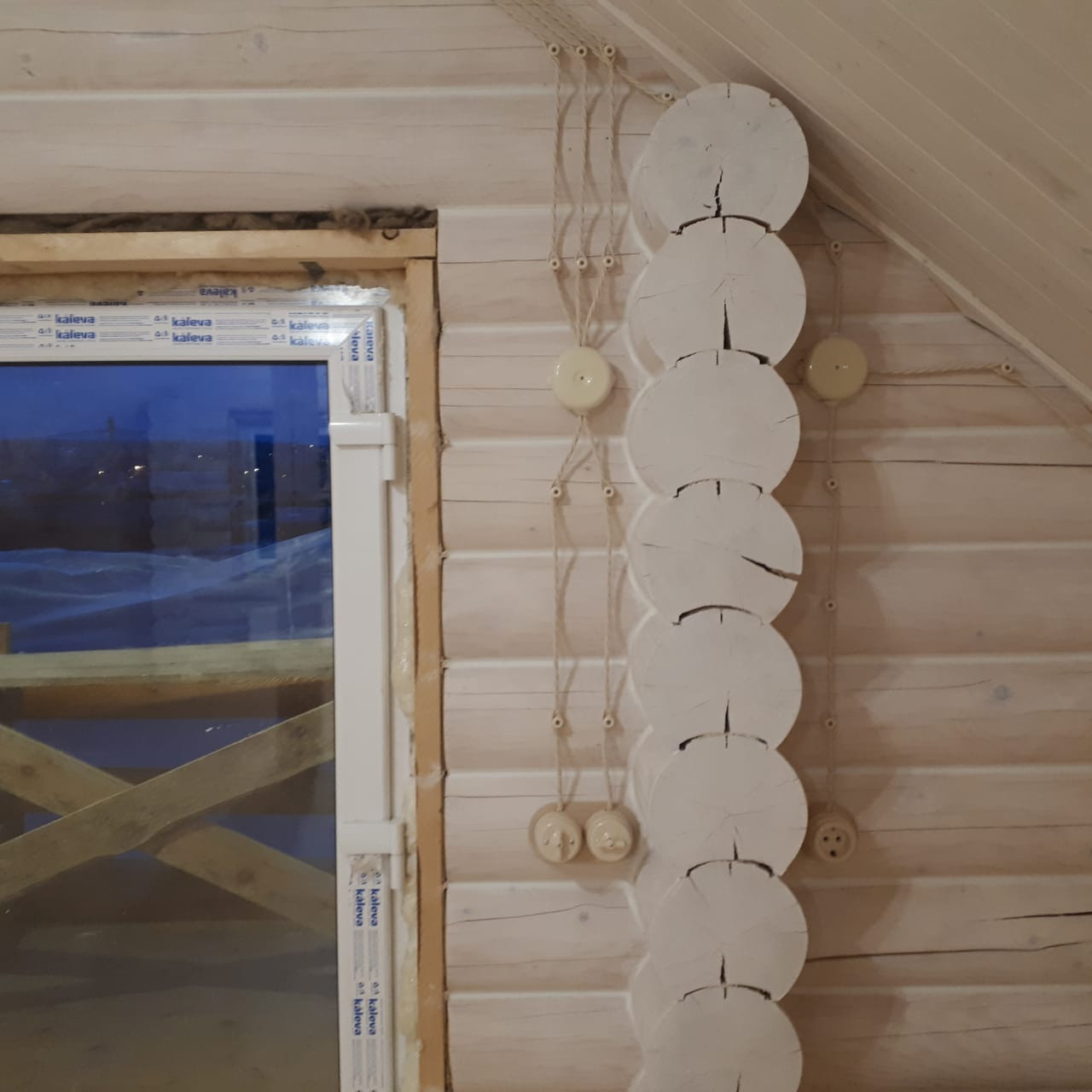 Монтаж электрики в ретро стиле