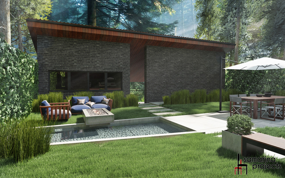 Дом 2- этажный в стиле ЛОФТ