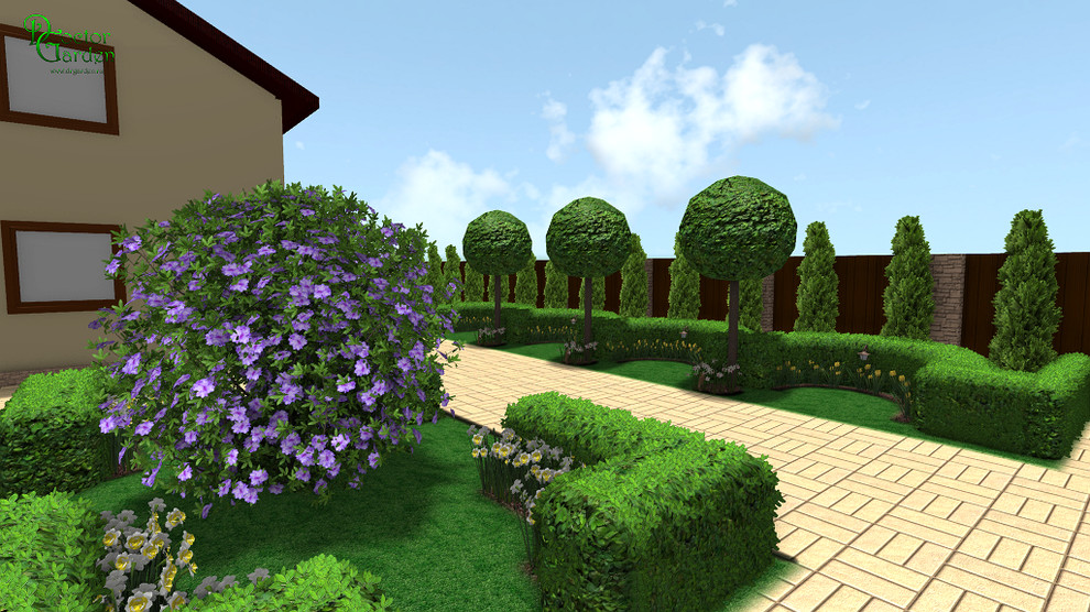 регулярный стиль на маленьком участке