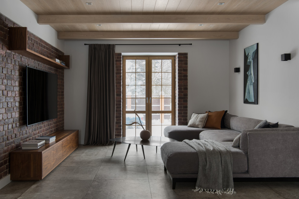 Houzz тур: Современная дача в монохромной гамме