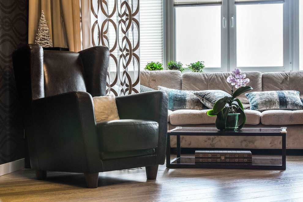 Интерьер с видом на Волгу