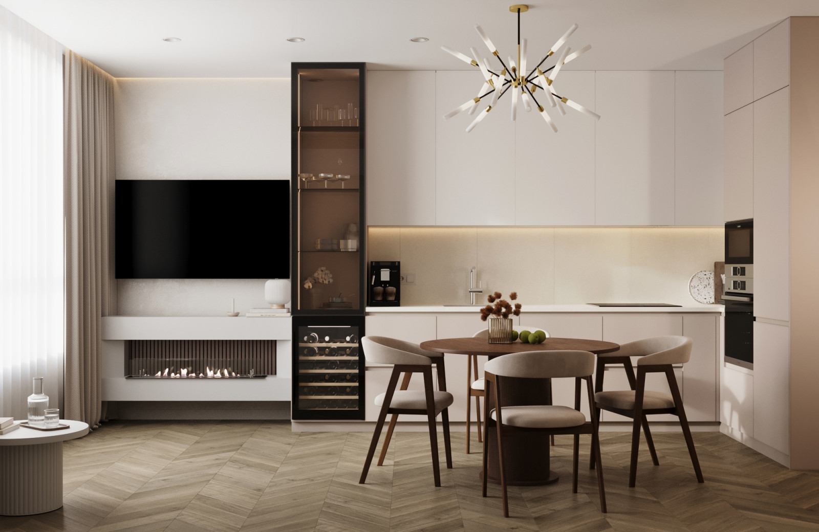 Дизайн двухкомнатной квартиры в современном стиле