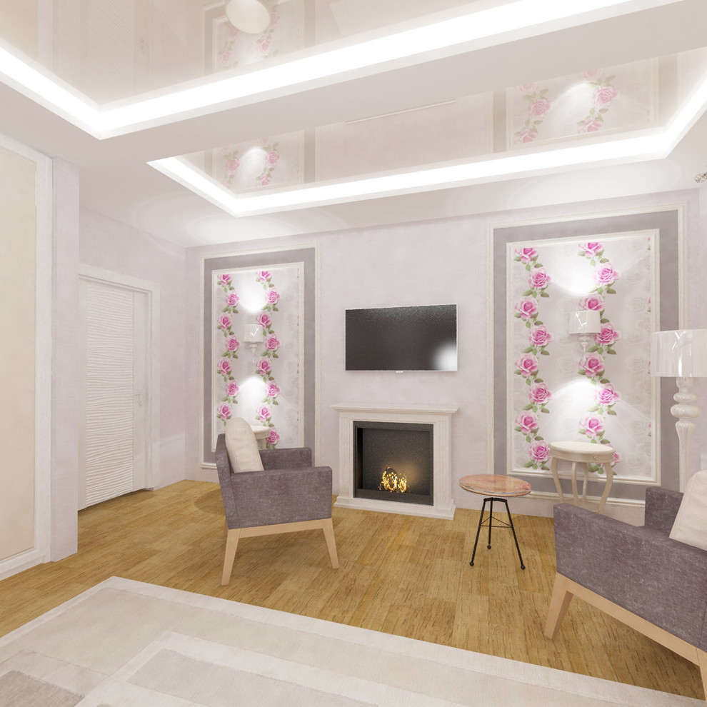 Спальня в классическом стиле в частном доме