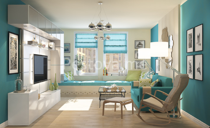 Дизайн двухкомнатной квартиры в ЖК Царская Столица