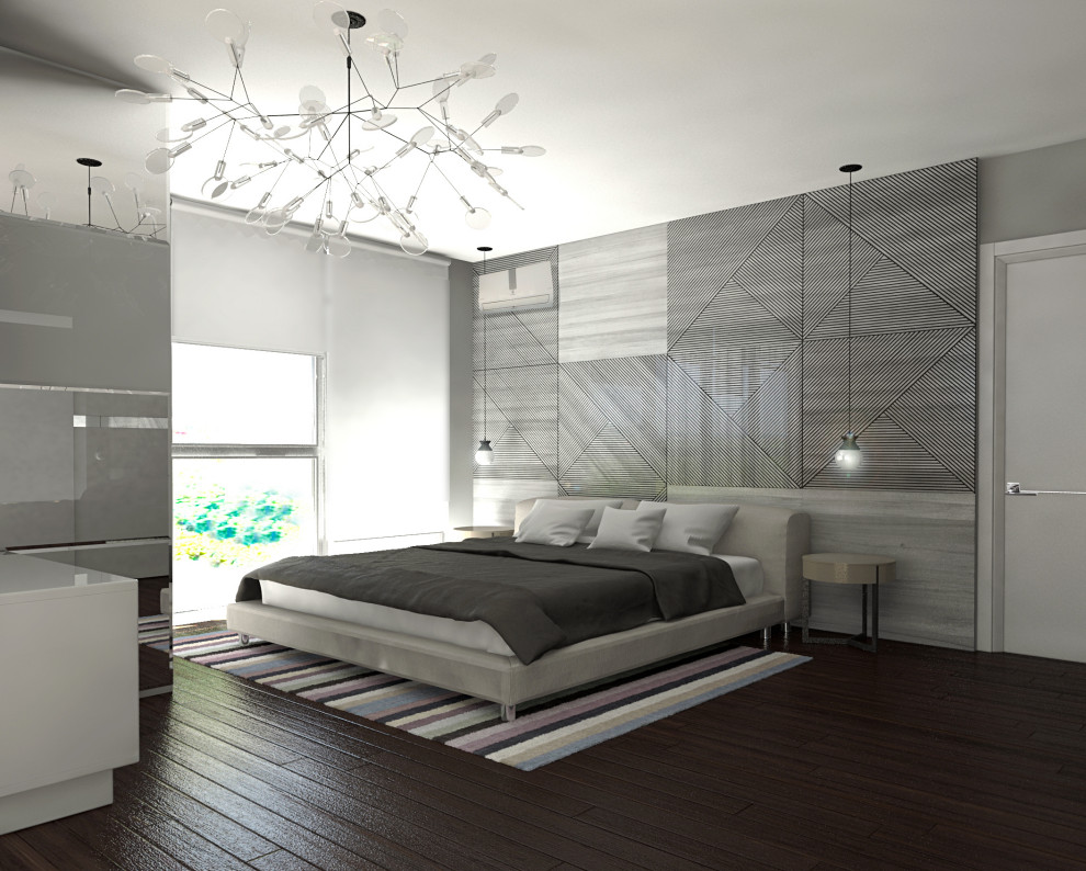 Обложка проекта: Спальня с подвесным креслом