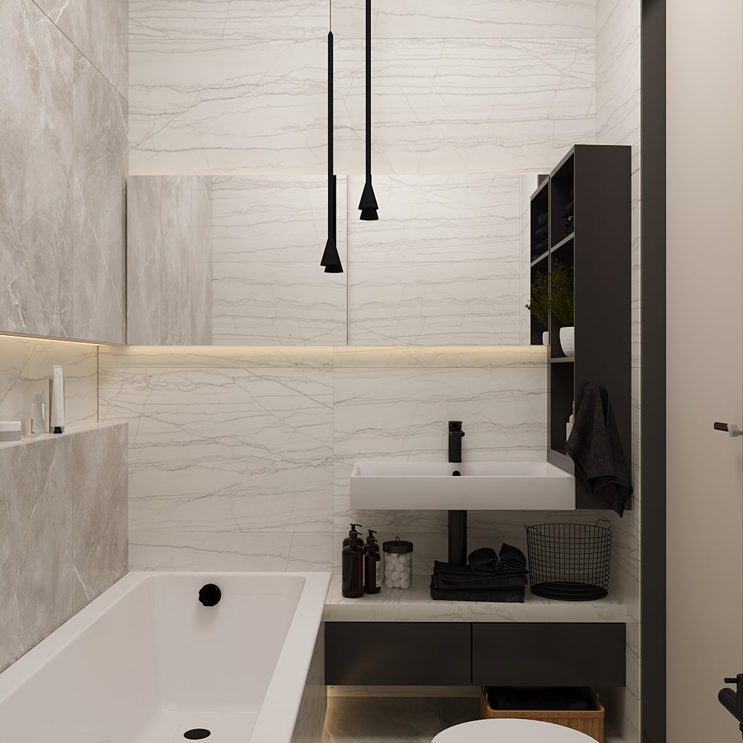 Травертин и дерево