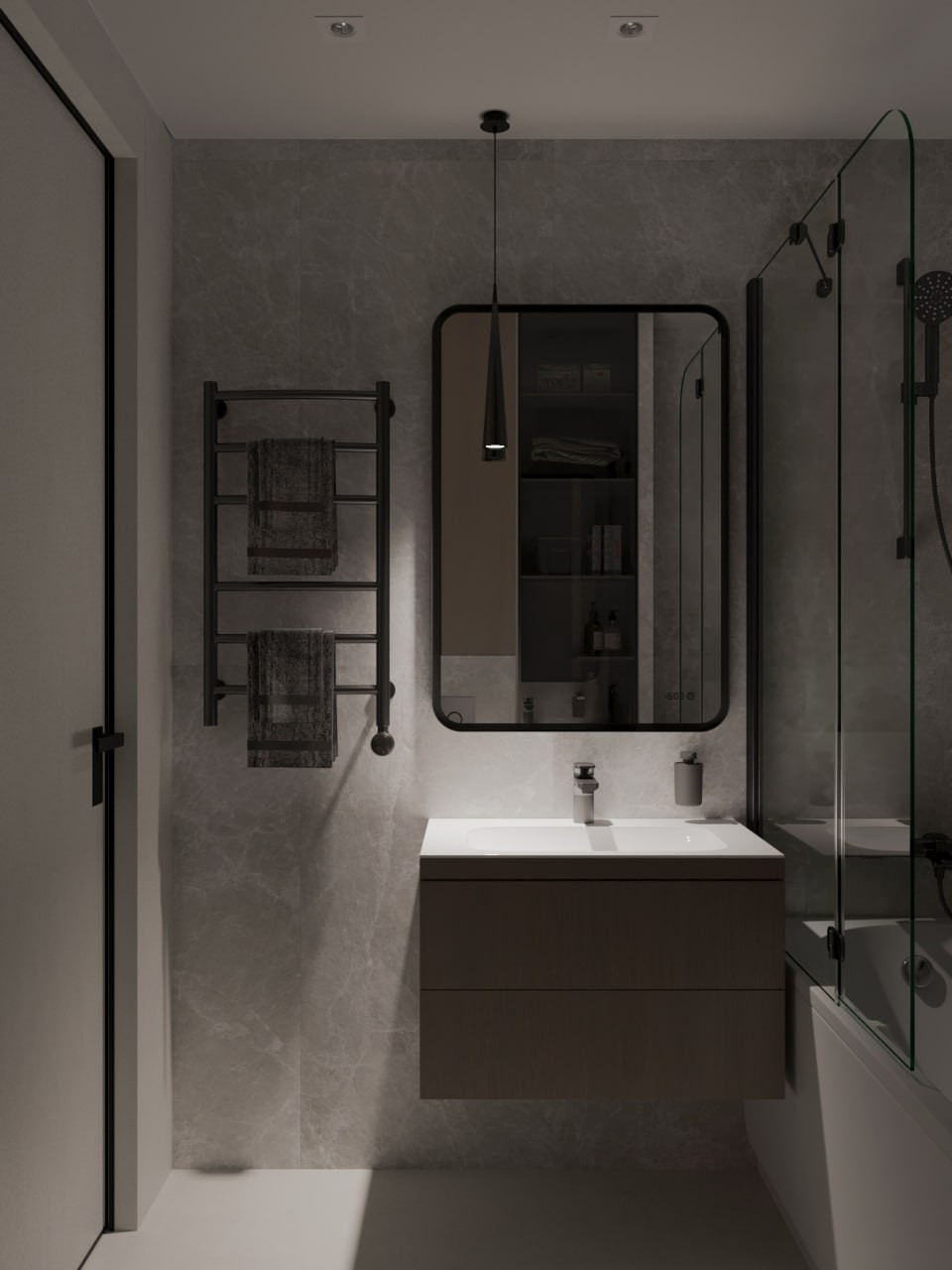 Однокомнатная квартира в стиле минимализм