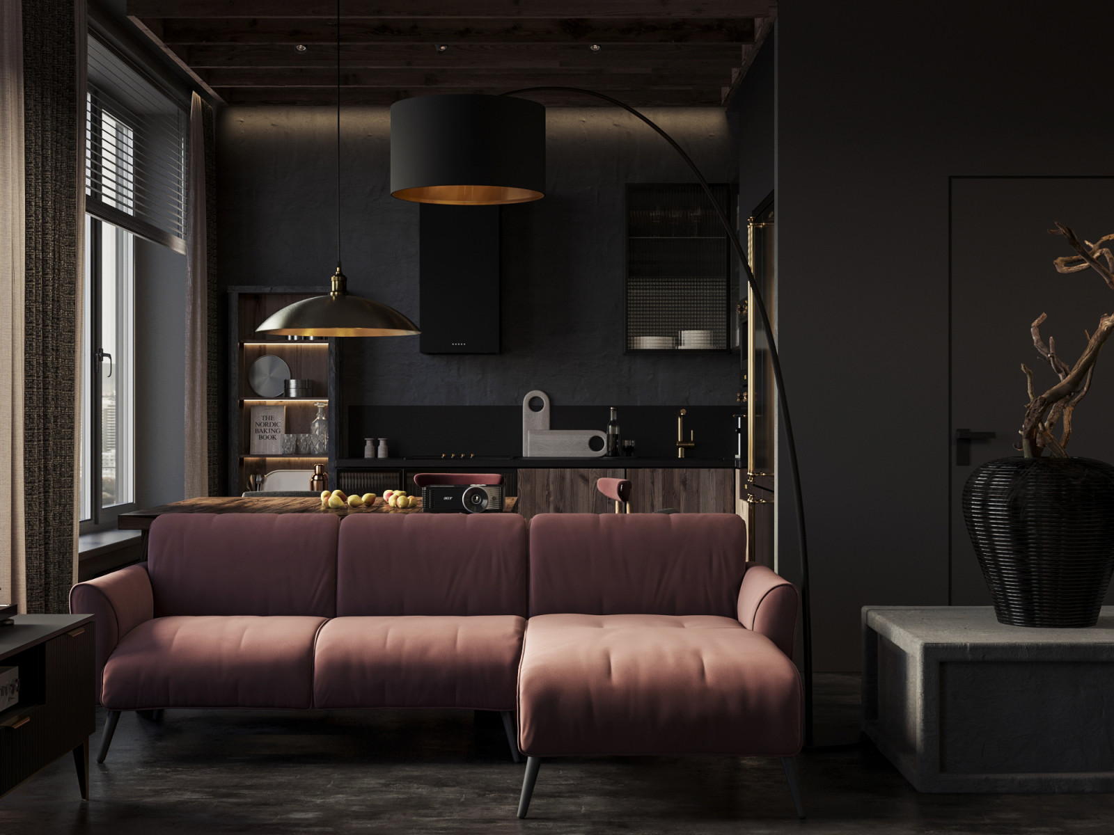 Современная квартира для семьи в Москве 70 м²