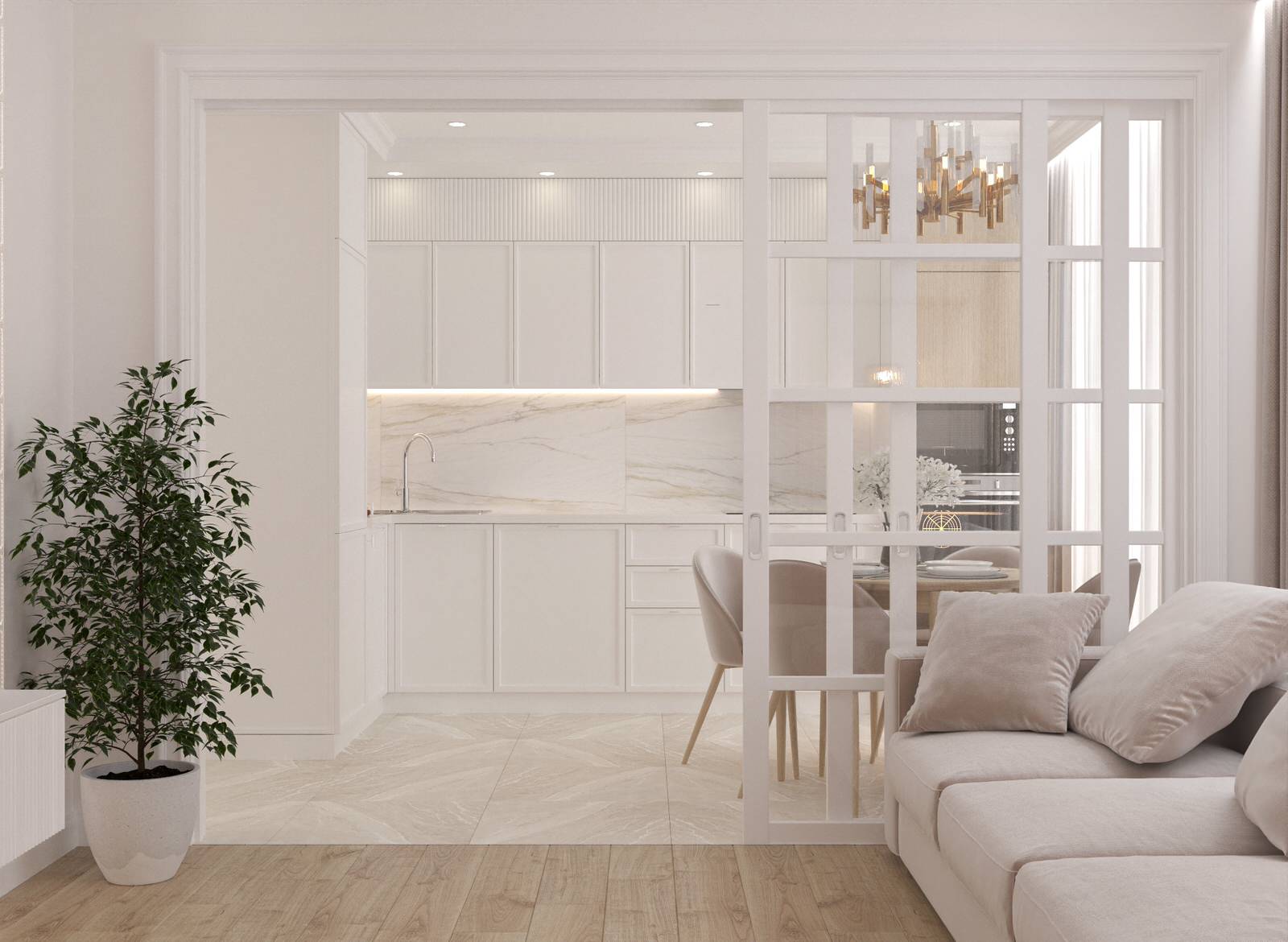 Трехкомнатная квартира