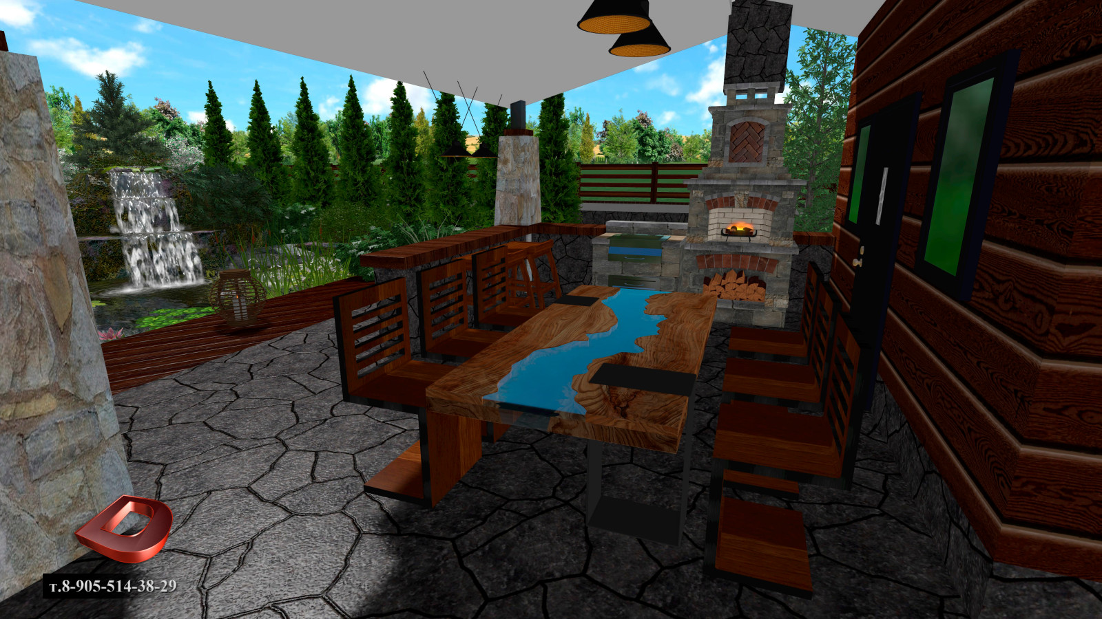 Проект ландшафтного дизайна участка 20 соток,