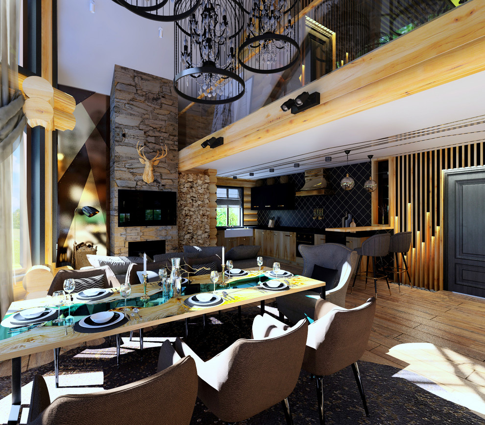 интерьер деревянного дома