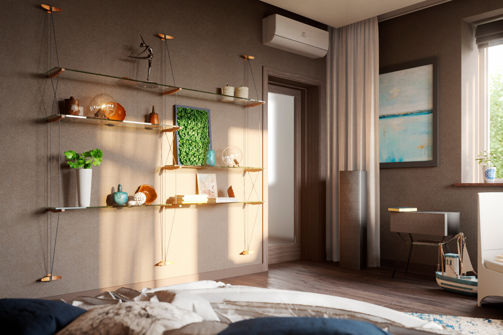 Интерьеры спален в Динской