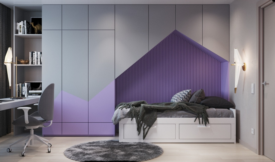 Дизайн-проект интерьера квартиры с двумя детскими