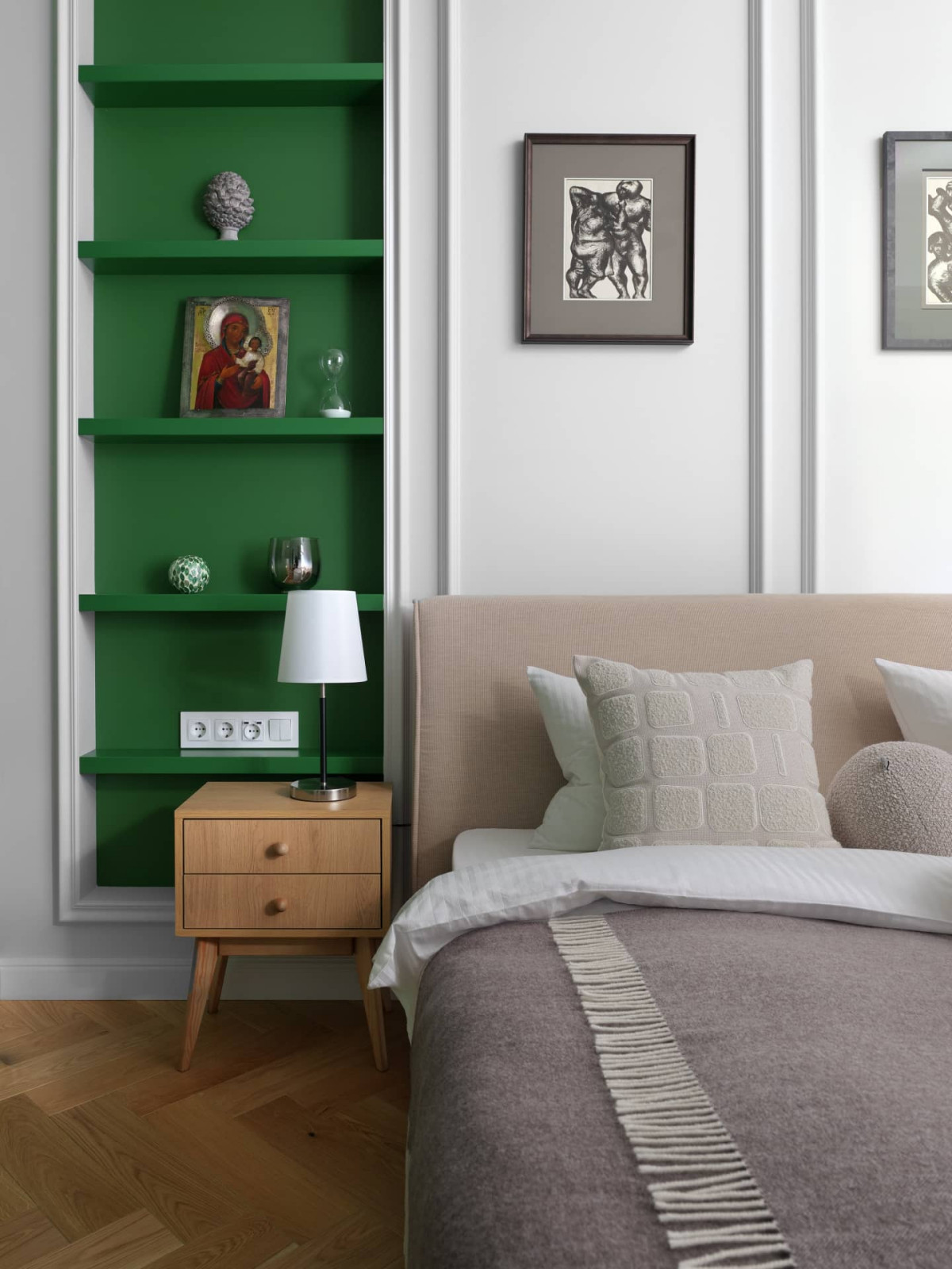 Дизайн и ремонт квартиры в Пречистенском переулке — Зелёный лейтмотив