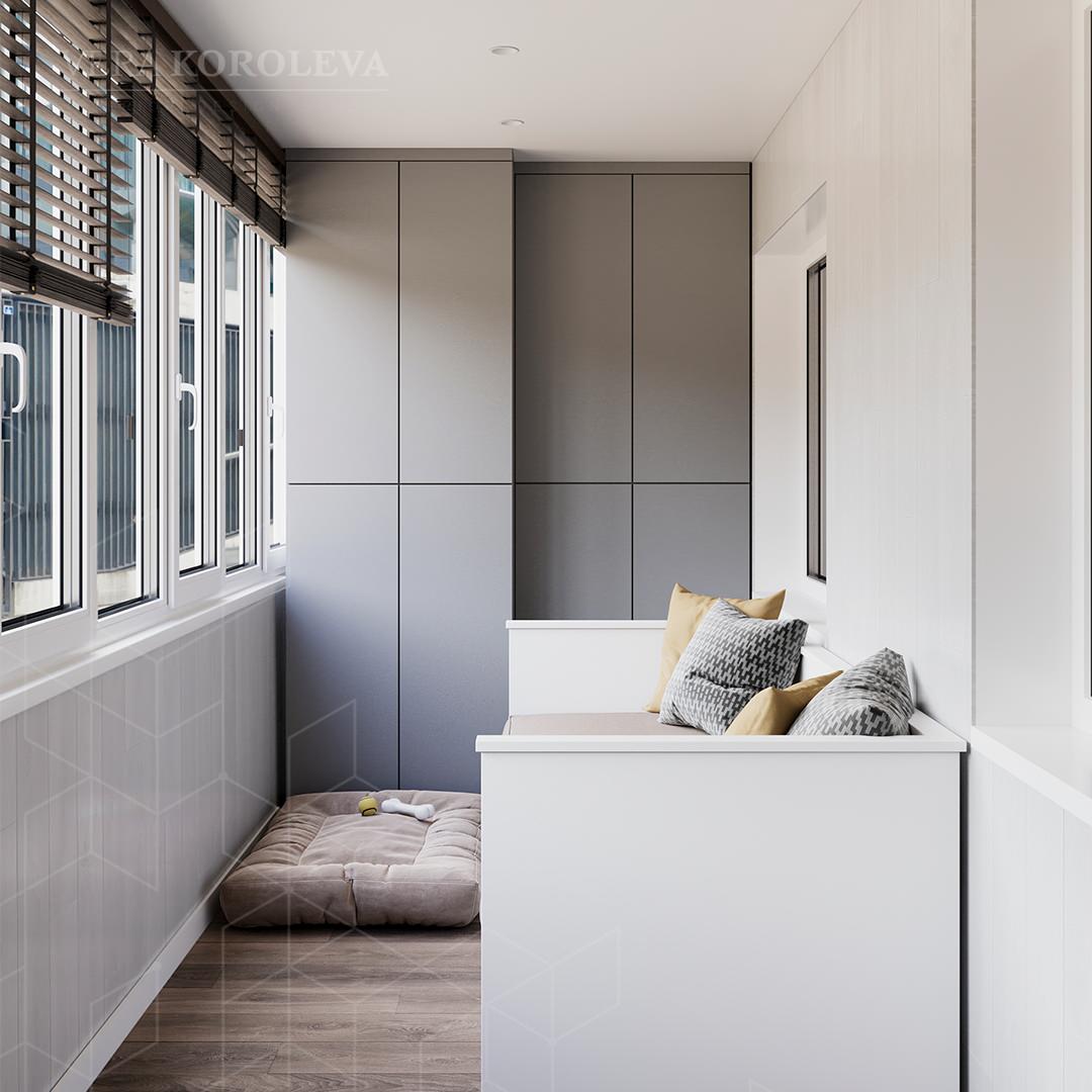 Лавандовая дымка: красивая и функциональная двушка 47 кв.м под Петербургом