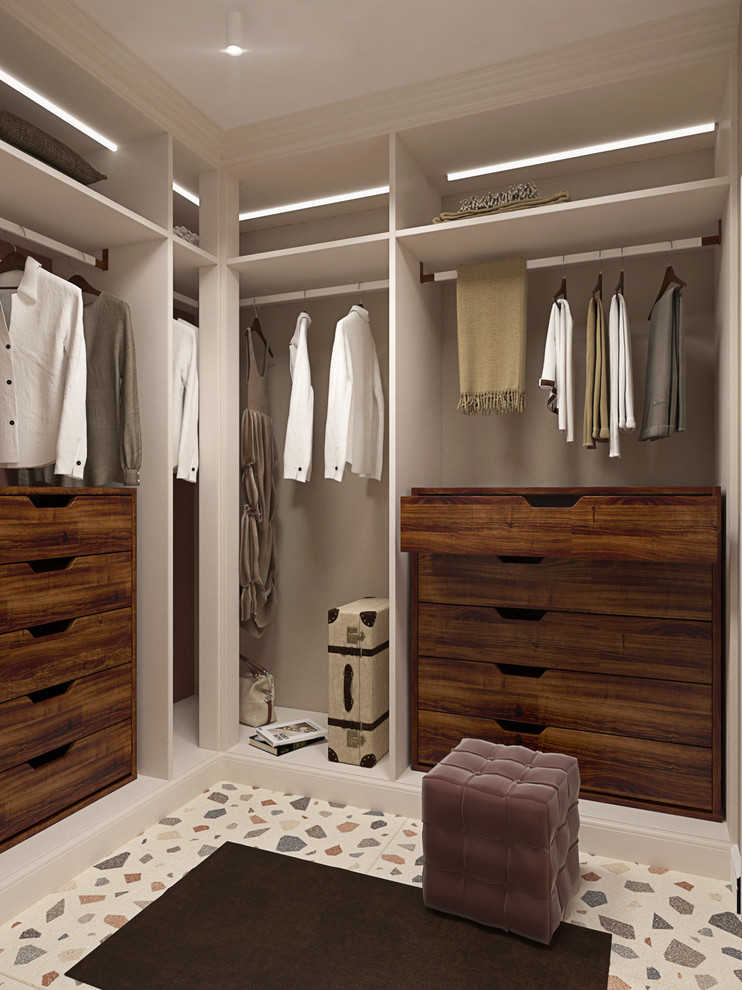 Яркая прихожая (+ гардеробная)