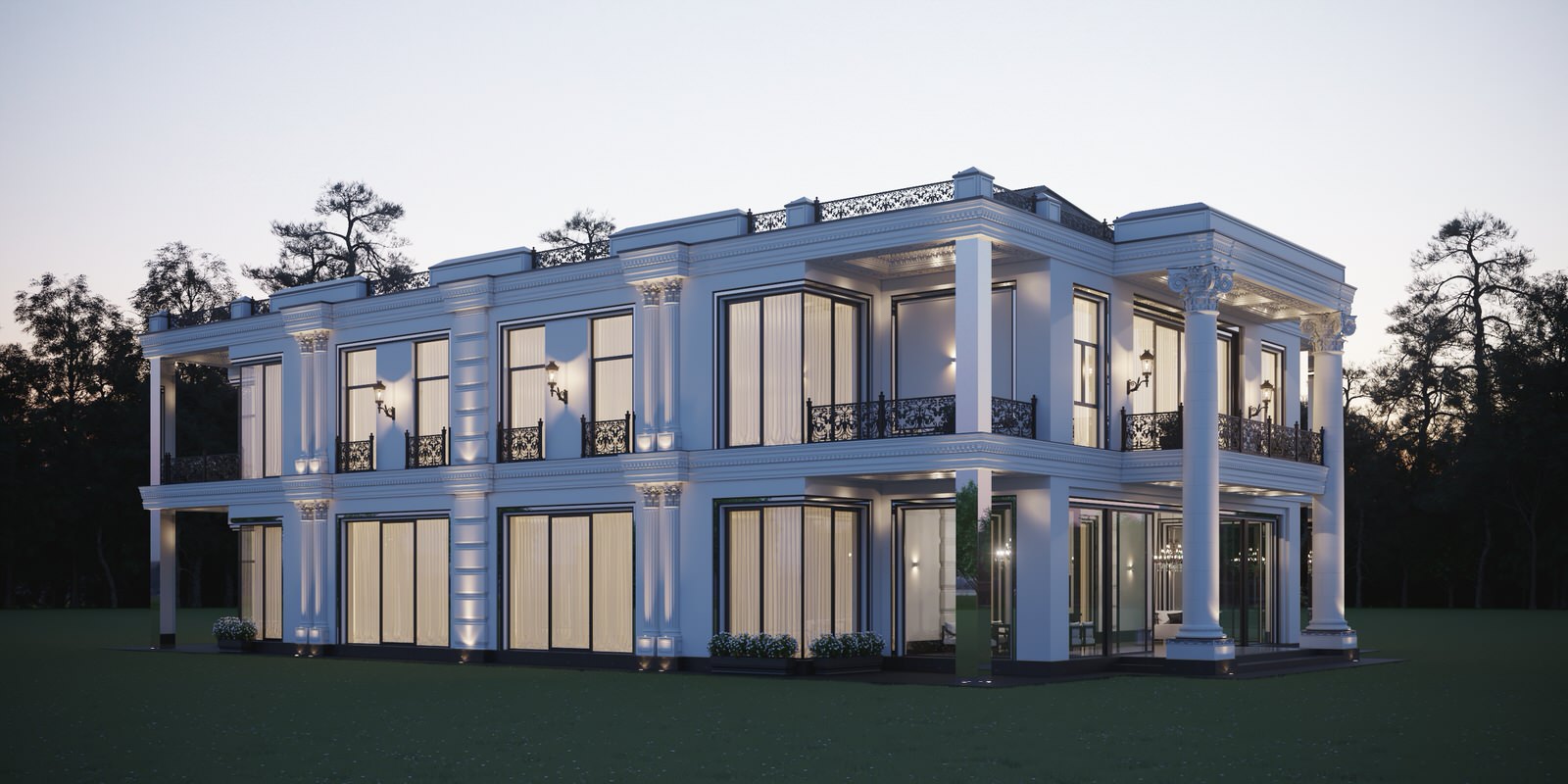 Разработка и оформление проекта загородной резиденции в классическом стиле