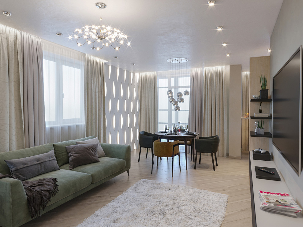 Дизайн квартиры-студии в ЖК Европейский