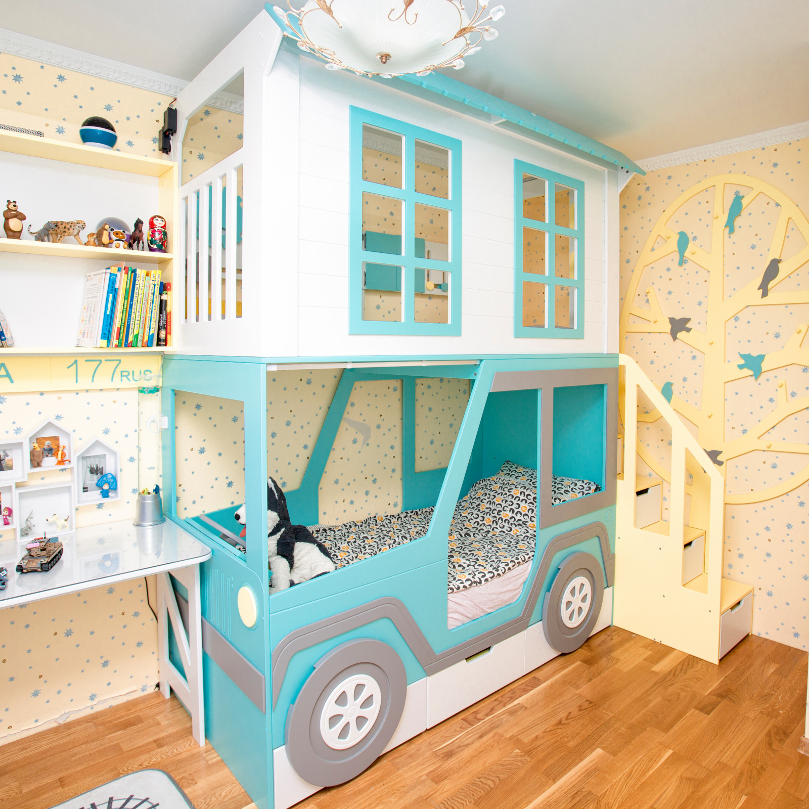 Проект детской комнаты в автомобильной стилистике