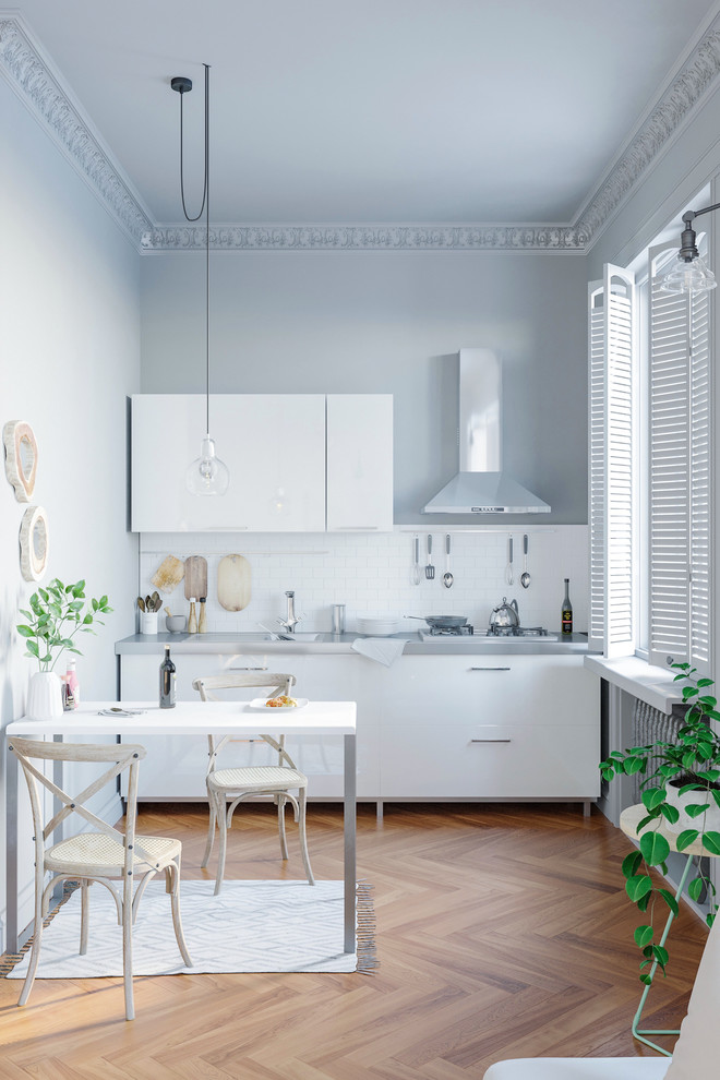 Дизайн интерьера и визуализация квартиры студии в Скандинавском стиле