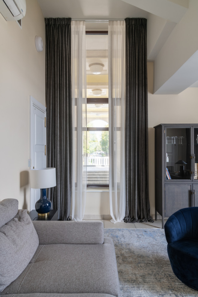 Речной вокзал. Дизайн штор.