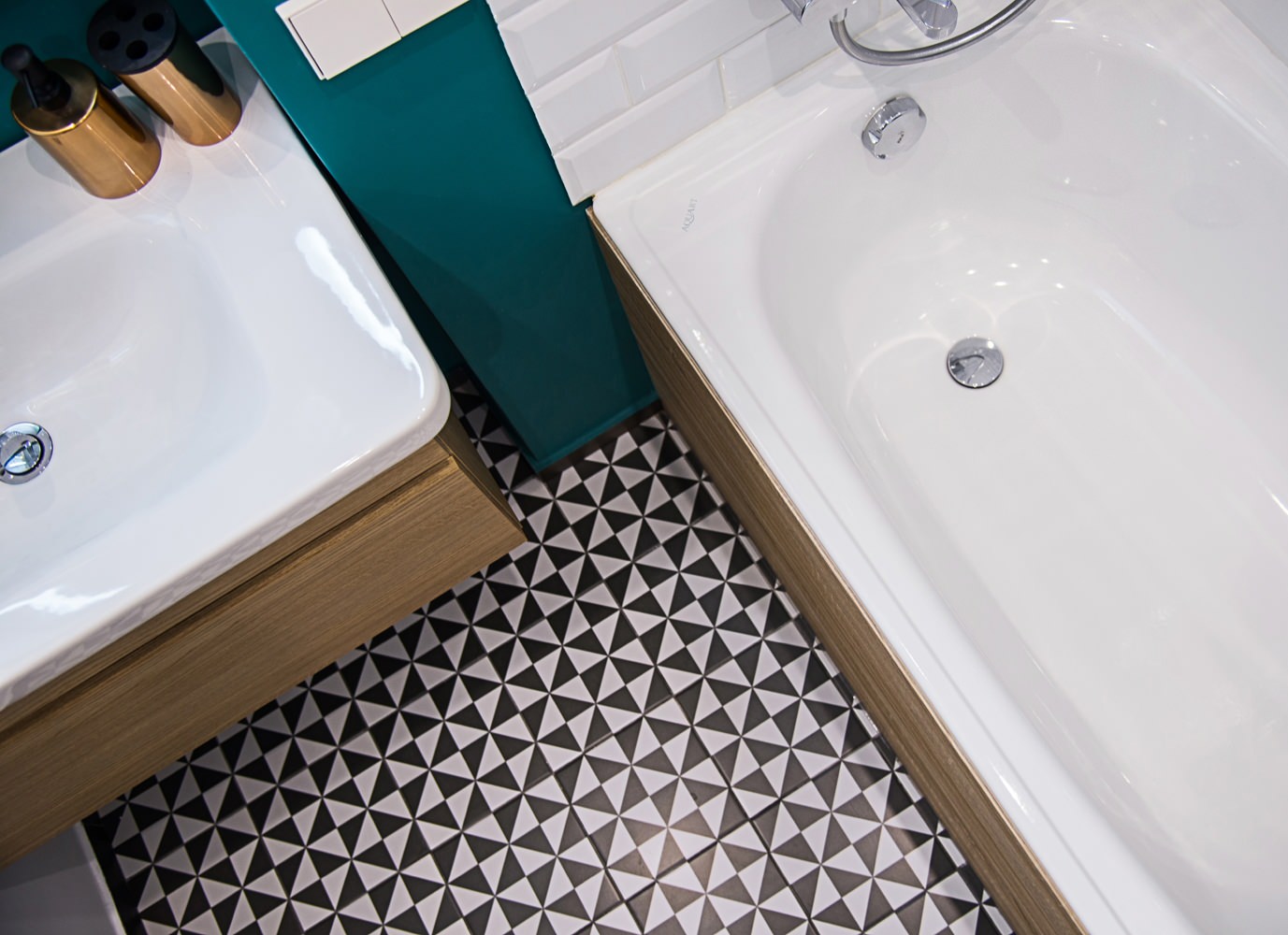 Яркий интерьер на 44 метрах